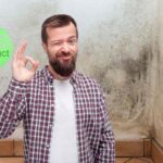 Muffa prodotti eco uomo che fa il gesto ok